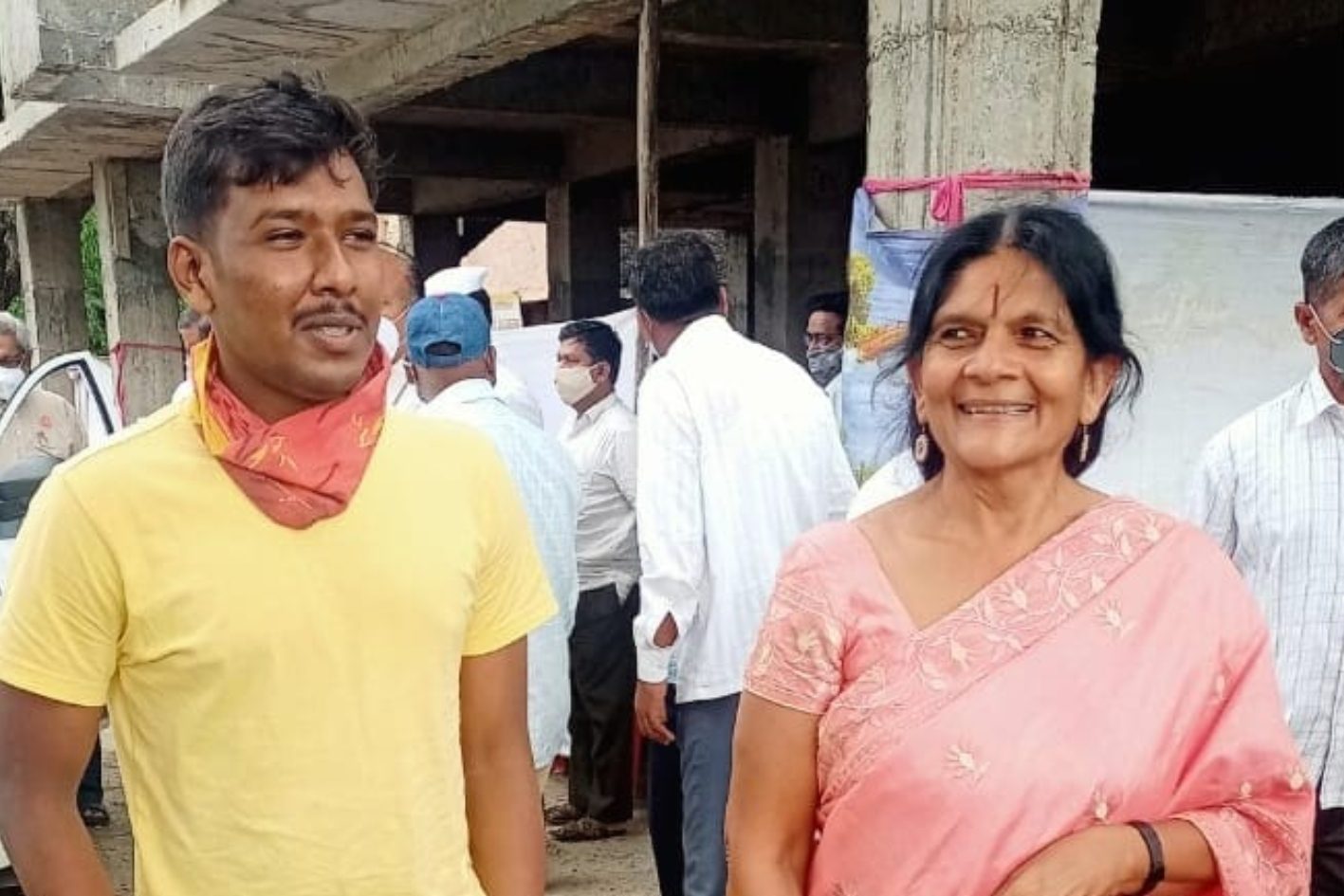 Sahil Rajjak Mulla with Chetana Sinha Gala