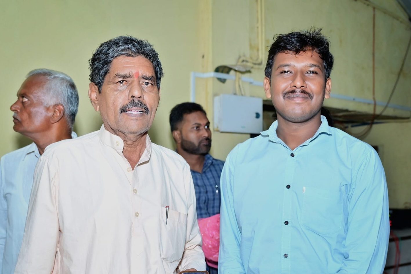 Sahil Rajjak Mulla with Bhaskar Pere Patil