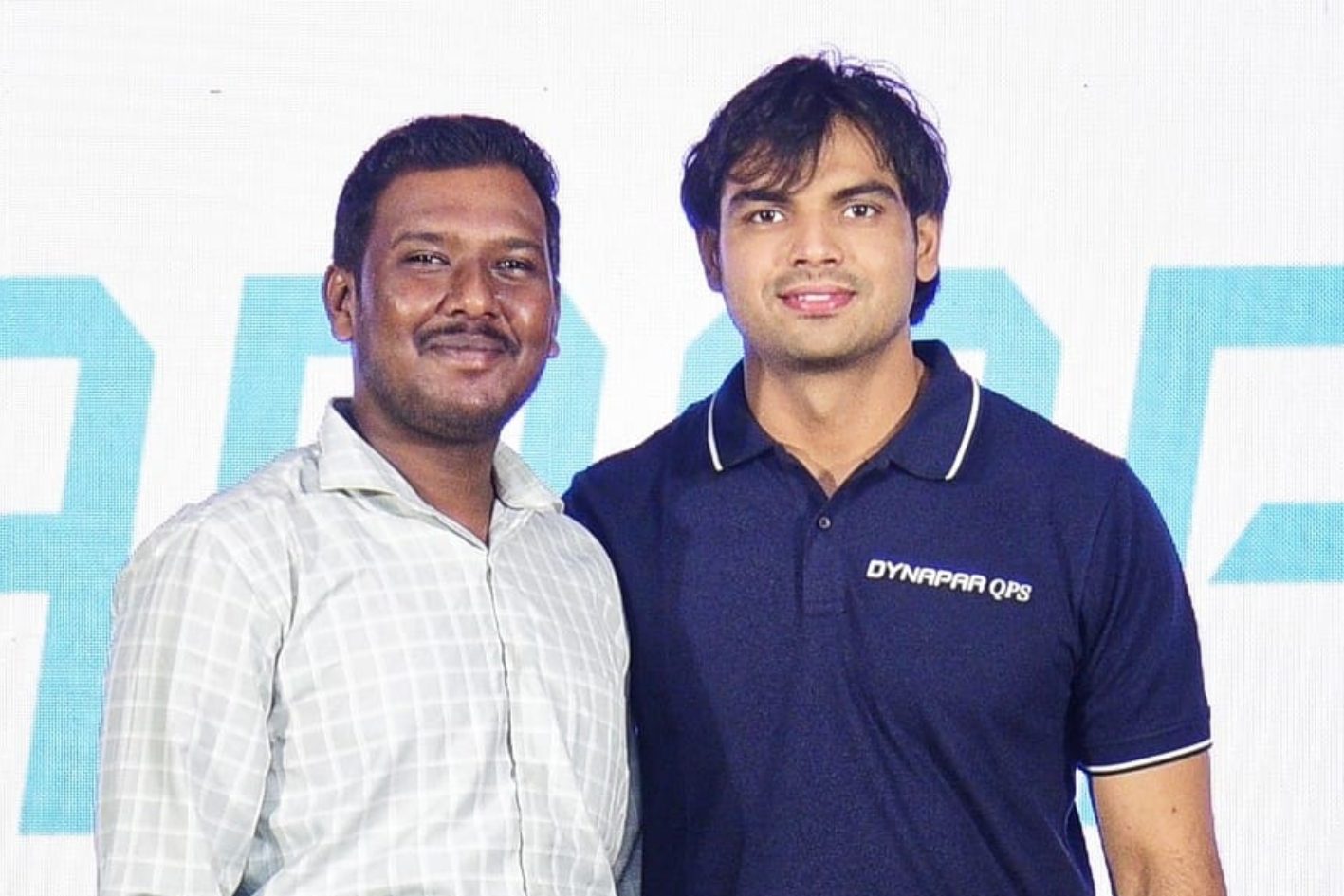 Sahil Mulla with Neeraj Chopra